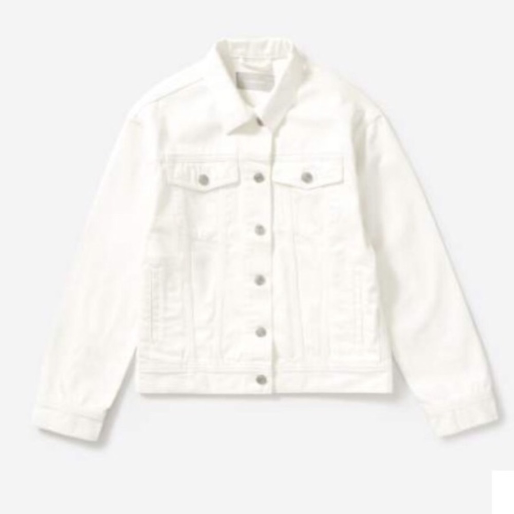 Everlane White Denim Jacket